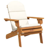 Sedia Adirondack da Giardino con Cuscini Legno Massello Acacia