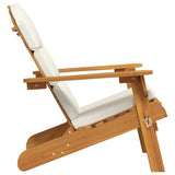 Sedia Adirondack da Giardino con Cuscini Legno Massello Acacia