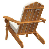 Sedia Adirondack da Giardino con Cuscini Legno Massello Acacia