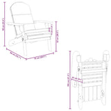 Sedia Adirondack da Giardino con Cuscini Legno Massello Acacia