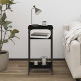 Tavolino Nero 40x30x75 cm in Legno truciolato