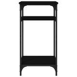 Tavolino Nero 40x30x75 cm in Legno truciolato