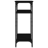 Tavolino Nero 40x30x75 cm in Legno truciolato