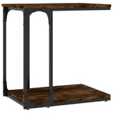 Tavolino da Salotto Rovere Fumo 50x35x52 cm Legno truciolato