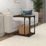 Tavolino da Salotto Rovere Fumo 50x35x52 cm Legno truciolato