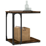 Tavolino da Salotto Rovere Fumo 50x35x52 cm Legno truciolato