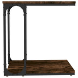 Tavolino da Salotto Rovere Fumo 50x35x52 cm Legno truciolato