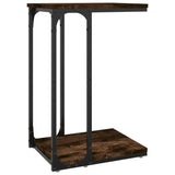 Tavolino Rovere Fumo 40x30x60 cm in Legno truciolato