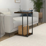 Tavolino Rovere Fumo 40x30x60 cm in Legno truciolato