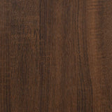 Tavolino Rovere Marrone 40x30x60 cm in Legno truciolato
