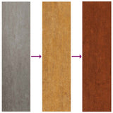Decorazioni Muro Giardino 3pz 105x55 cm Albero Acciaio Corten