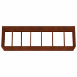 Fioriera Rialzata da Giardino 280x80x80 cm in Acciaio Corten