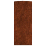 Fioriera da Giardino 30x26x75 cm in Acciaio Corten