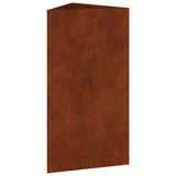 Fioriera da Giardino 40x34,5x75 cm in Acciaio Corten
