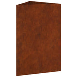 Fioriera da Giardino 50x43x75 cm in Acciaio Corten