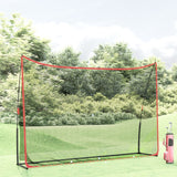 Rete da Golf Nera e Rossa 305x91x213 cm in Poliestere