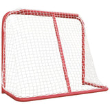 Porta da Hockey Rossa e Bianca 183x71x122 cm in Poliestere