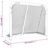 Porta da Hockey Rossa e Bianca 183x71x122 cm in Poliestere