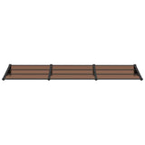 Tettoia per Porta Nera 297,5x90 cm in Policarbonato