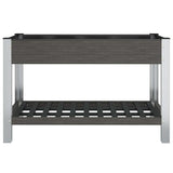 Fioriera Rialzata Giardino con Ripiano Grigia 120x50x75 cm WPC