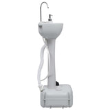 Set Supporto Lavamani da Campeggio Portatile e Tanica d'Acqua