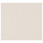 Coperta Ponderata Crema Chiaro 200x230 cm 9 kg Tessuto