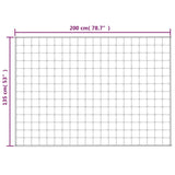 Coperta Ponderata Grigia 135x200 cm 6 kg Tessuto