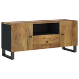 Mobile TV 105x33,5x46cm Legno Massello Mango Legno truciolato