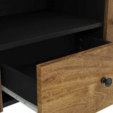 Mobile TV 105x33,5x46cm Legno Massello Mango Legno truciolato
