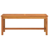Panca da Giardino 110x35x45 cm in Legno Massello di Acacia