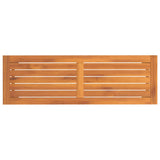 Panca da Giardino 110x35x45 cm in Legno Massello di Acacia
