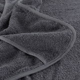 Asciugamani da Spiaggia 2pz Antracite 75x200 cm Tessuto 400 GSM