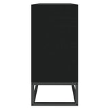 Credenza Nera 105x30x65 cm in Legno truciolato
