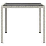 Tavolo da Giardino Bianco 90 x 90 x 75 cm polyrattan