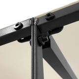 Tettoia Crema 2x2,3 m 180 g/m Tessuto e Acciaio