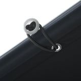 Tenda a Baldacchino Antracite 3x3 m in Acciaio e Tessuto