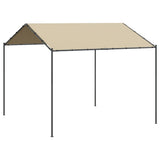 Tenda a Baldacchino Beige 4x4 m in Acciaio e Tessuto