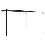 Gazebo Antracite 4x4 m 180 g/m Tessuto e Acciaio