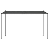 Gazebo Antracite 4x4 m 180 g/m Tessuto e Acciaio