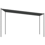 Gazebo Antracite 4x4 m 180 g/m Tessuto e Acciaio