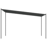 Gazebo Antracite 4x4 m 180 g/m Tessuto e Acciaio