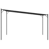 Gazebo Antracite 4x4 m 180 g/m Tessuto e Acciaio