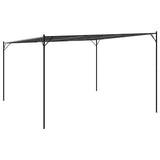 Gazebo Antracite 4x4 m 180 g/m Tessuto e Acciaio