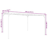Gazebo Antracite 4x4 m 180 g/m Tessuto e Acciaio