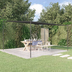 Gazebo Antracite 4x4 m 180 g/m Tessuto e Acciaio