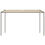 Gazebo Beige 4x4 m 180 g/m Tessuto e Acciaio