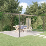 Gazebo Beige 4x4 m 180 g/m Tessuto e Acciaio