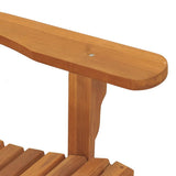 Sedie Dondolo Adirondack Giardino 2pz 79x100x103 Massello Teak