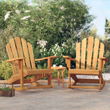 Sedie Dondolo Adirondack Giardino 2pz 79x100x103 Massello Teak