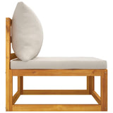 Set Divani da Giardino 2pz con Cuscini Legno Massello di Acacia
